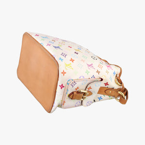 Pre-owned Louis Vuitton Petit NOé white Monogram Multicolor M42229 shoulderbag | stylenewstar