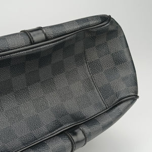 Pre-owned Louis Vuitton Tadao Noir Damier Graphite N51192 handbag | stylenewstar
