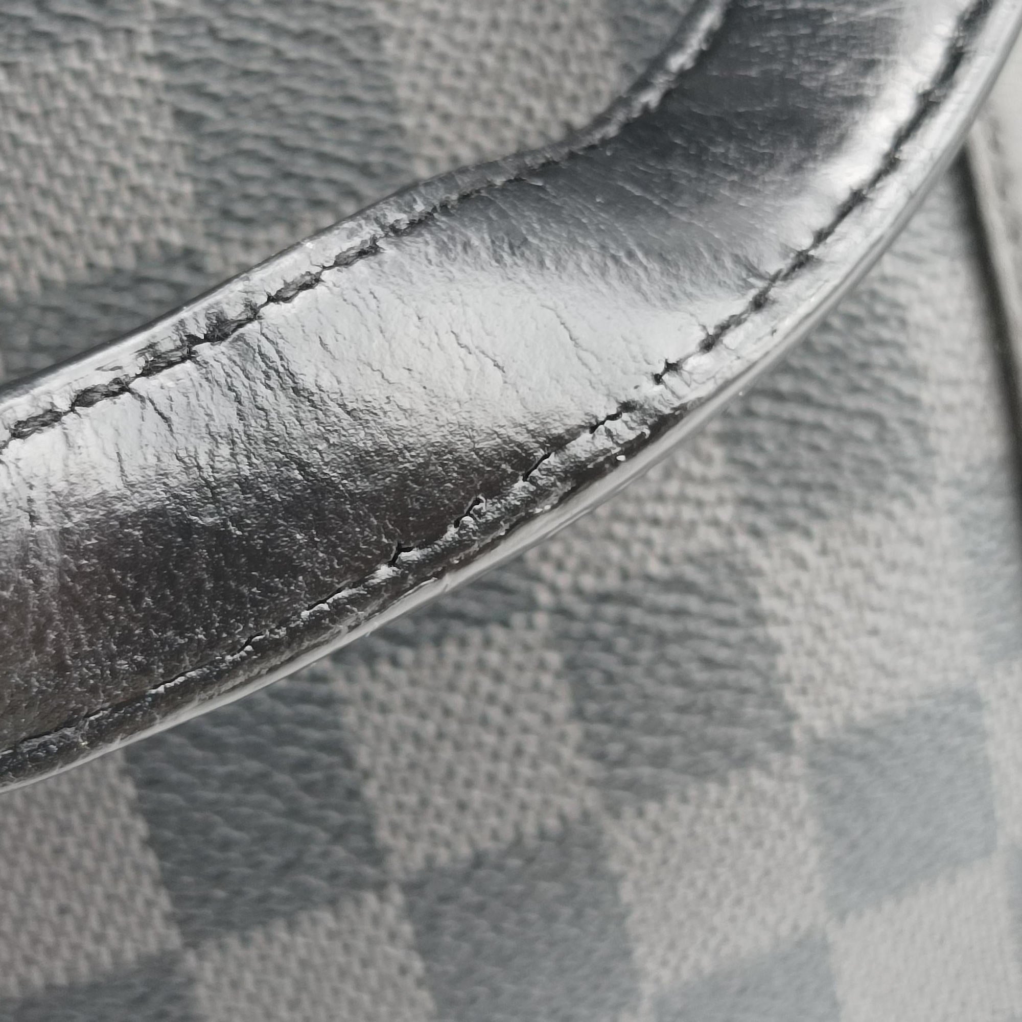 Pre-owned Louis Vuitton Tadao Noir Damier Graphite N51192 handbag | stylenewstar