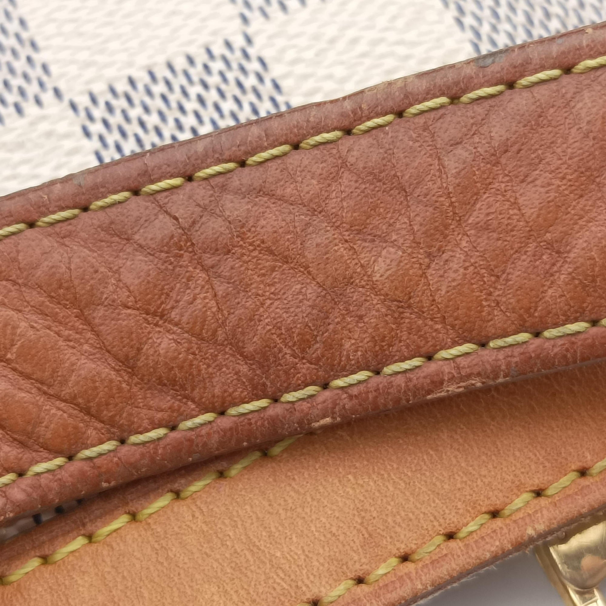 Pre-owned Louis Vuitton HAMPSTEAD PM AZUR Damier Canvas N51207 handbag | stylenewstar