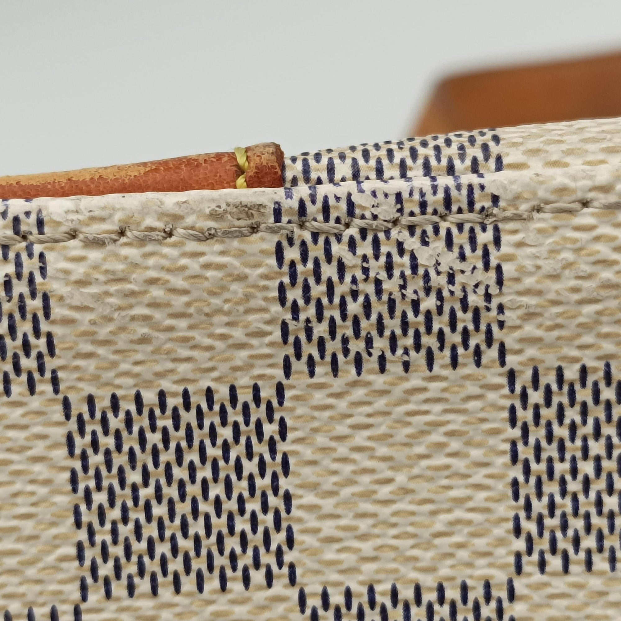Pre-owned Louis Vuitton HAMPSTEAD PM AZUR Damier Canvas N51207 handbag | stylenewstar