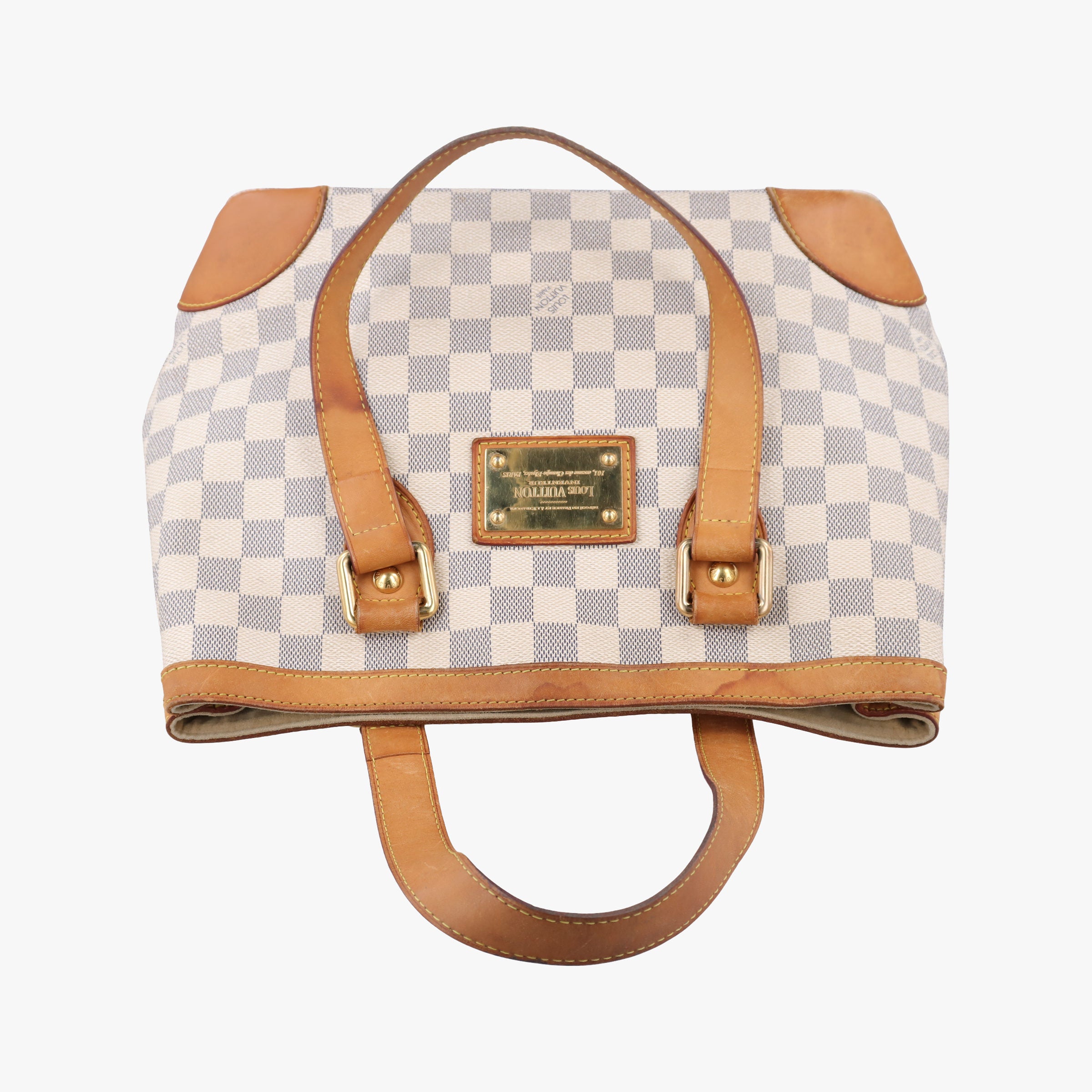 Pre-owned Louis Vuitton HAMPSTEAD PM AZUR Damier Canvas N51207 handbag | stylenewstar