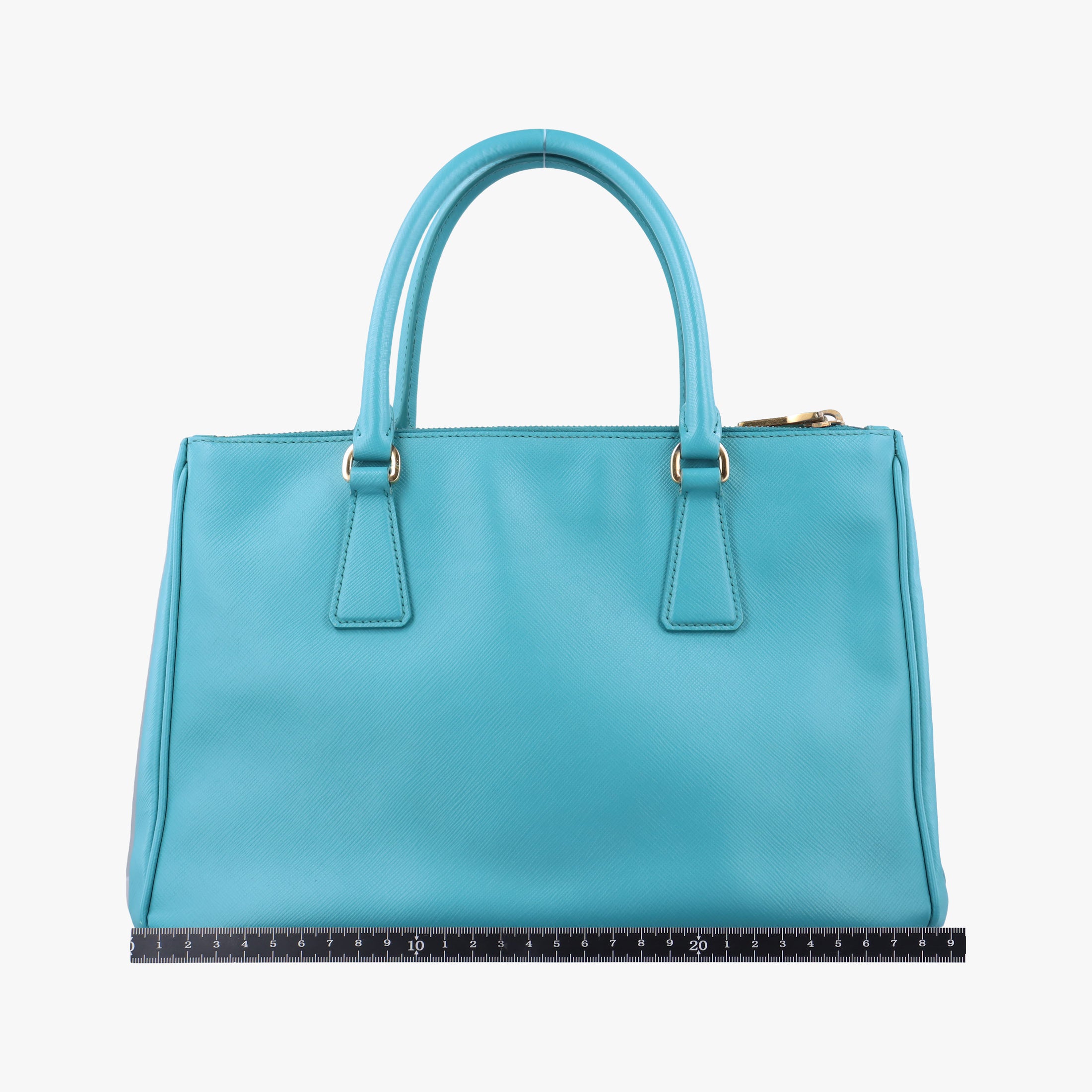 Pre-owned Prada Galleria Blue SAFFIANO Leather BN1801 handbag | stylenewstar