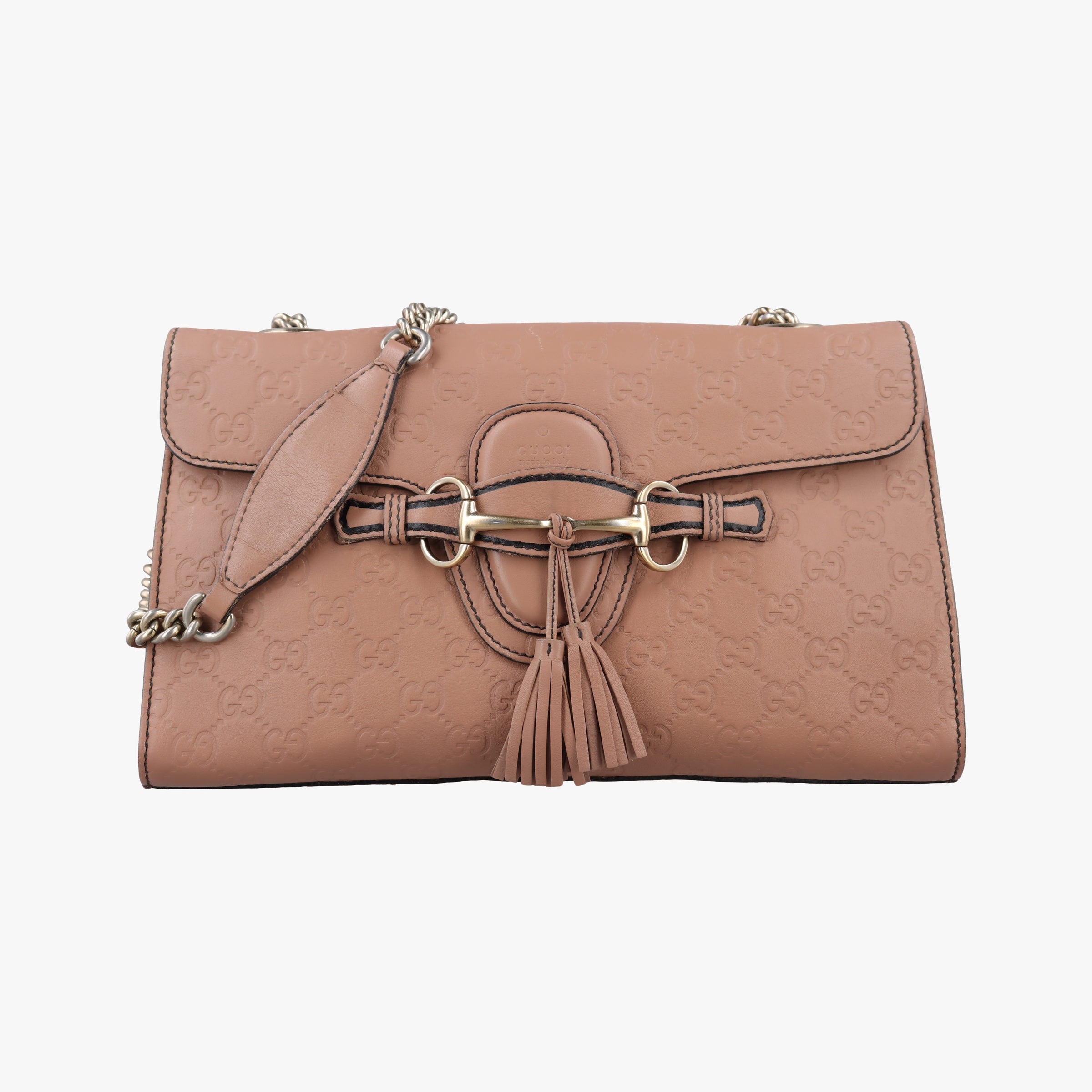 Pre-owned Gucci Emily beige Leather 295402 shoulderbag | stylenewstar