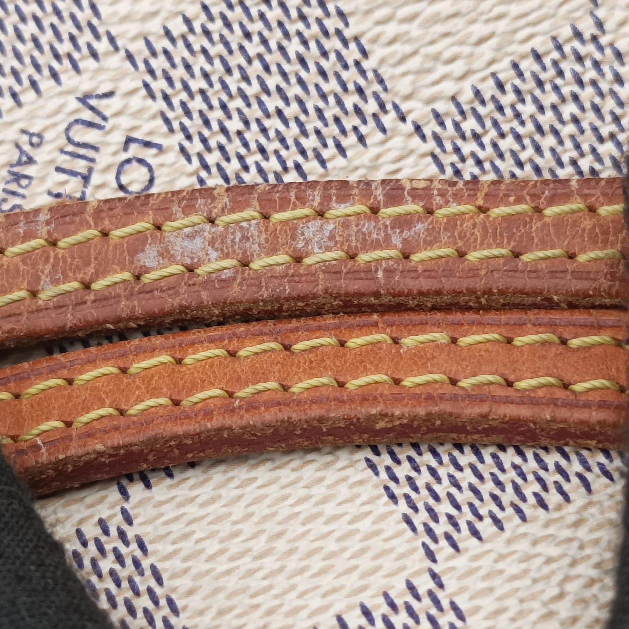 Pre-owned Louis Vuitton Neverfull MM Azur Damier Canvas N51107 shoulderbag | stylenewstar
