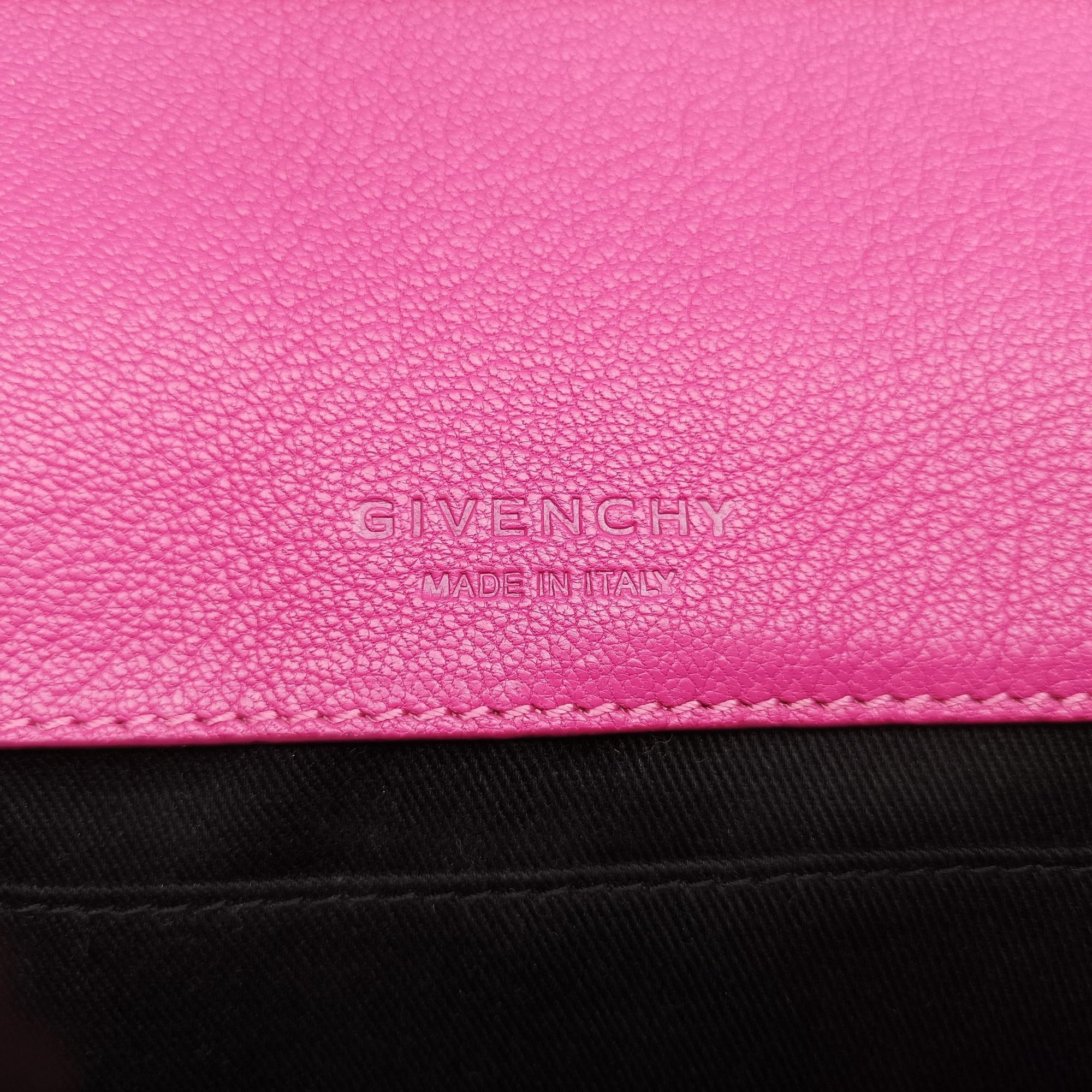 Pre-owned Givenchy Obsedia Pink Leather  shoulderbag | stylenewstar