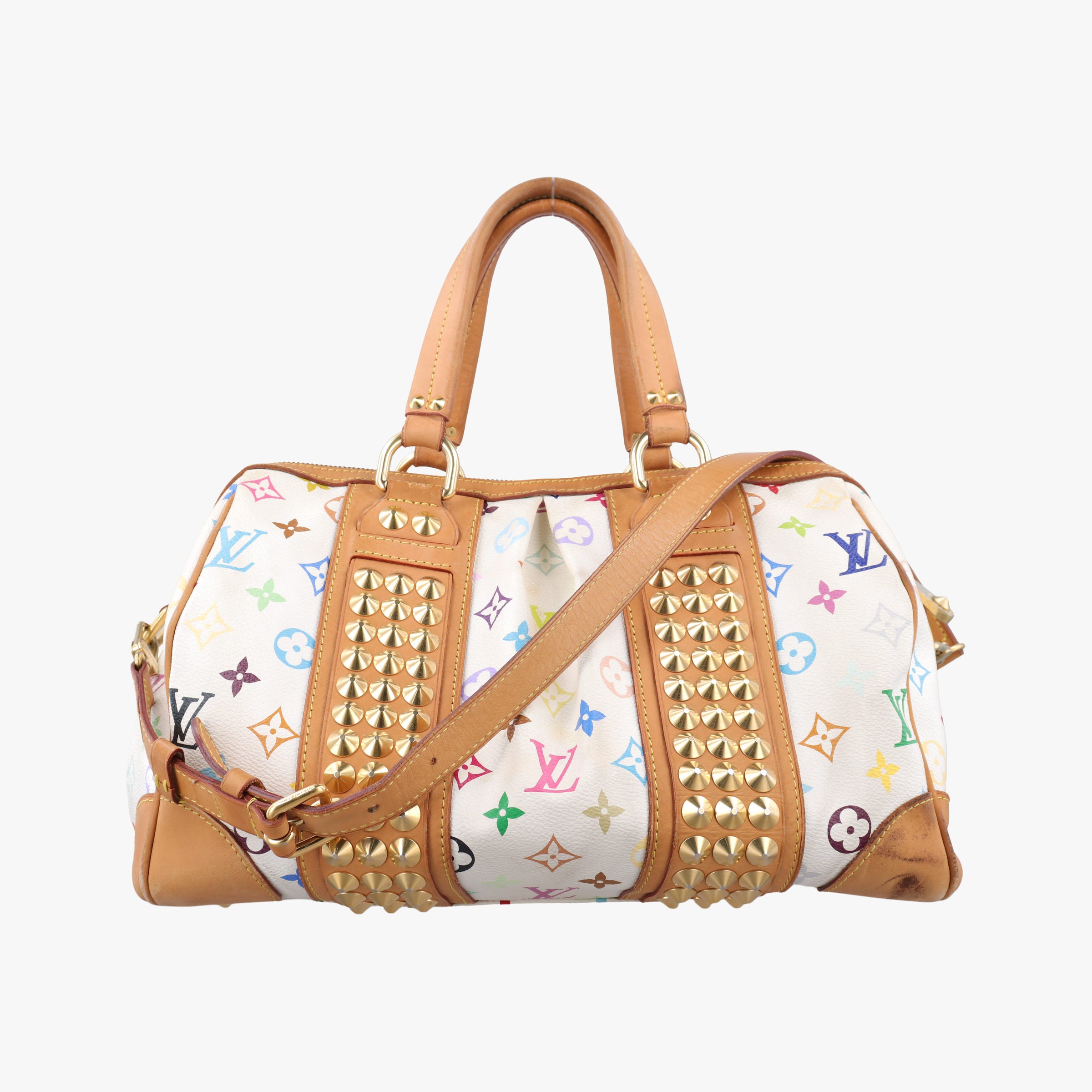 Vintage Louis Vuitton COURTNEY MM white Monogram Multicolor M45641 shoulderbag | stylenewstar