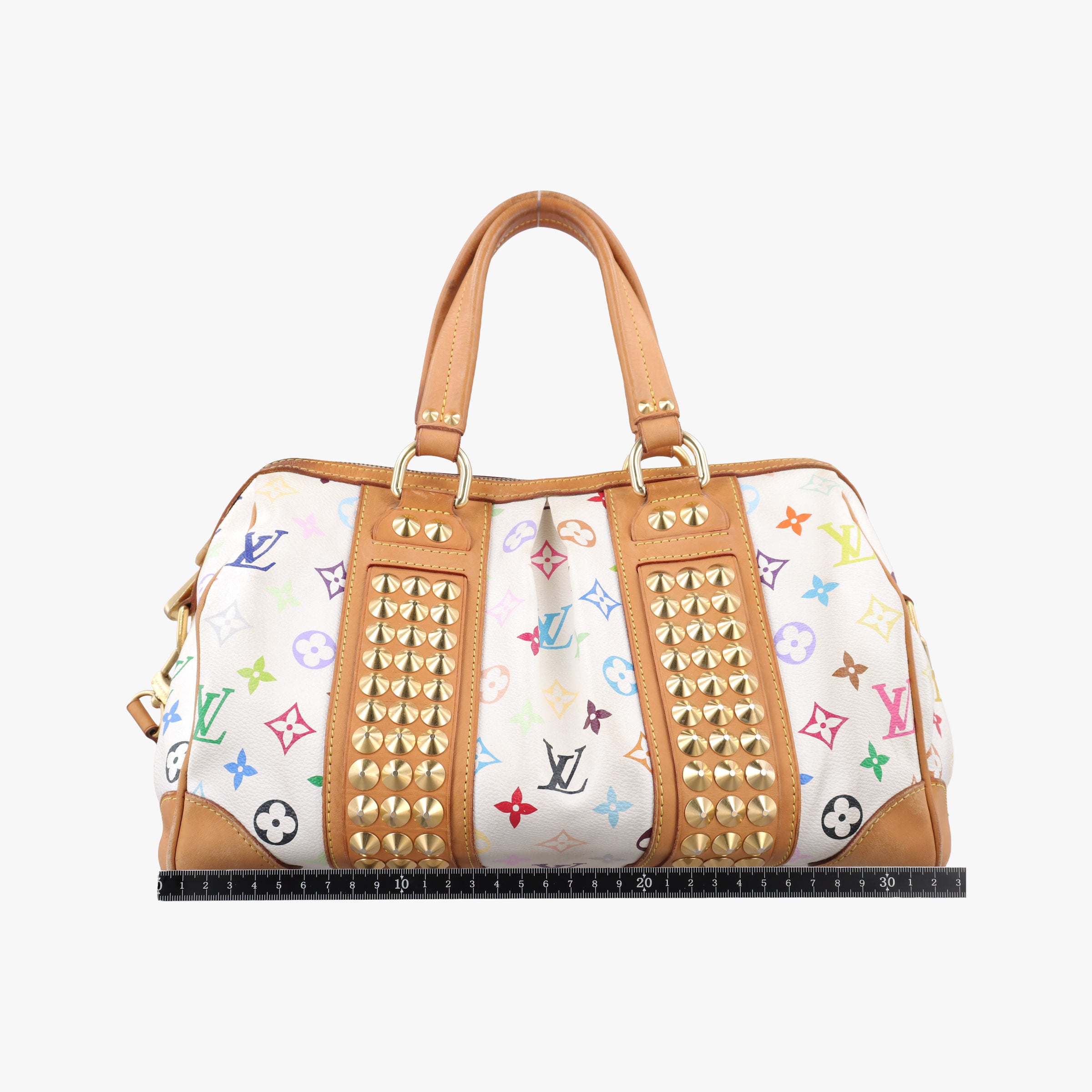 Vintage Louis Vuitton COURTNEY MM white Monogram Multicolor M45641 shoulderbag | stylenewstar