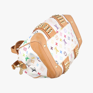 Vintage Louis Vuitton COURTNEY MM white Monogram Multicolor M45641 shoulderbag | stylenewstar
