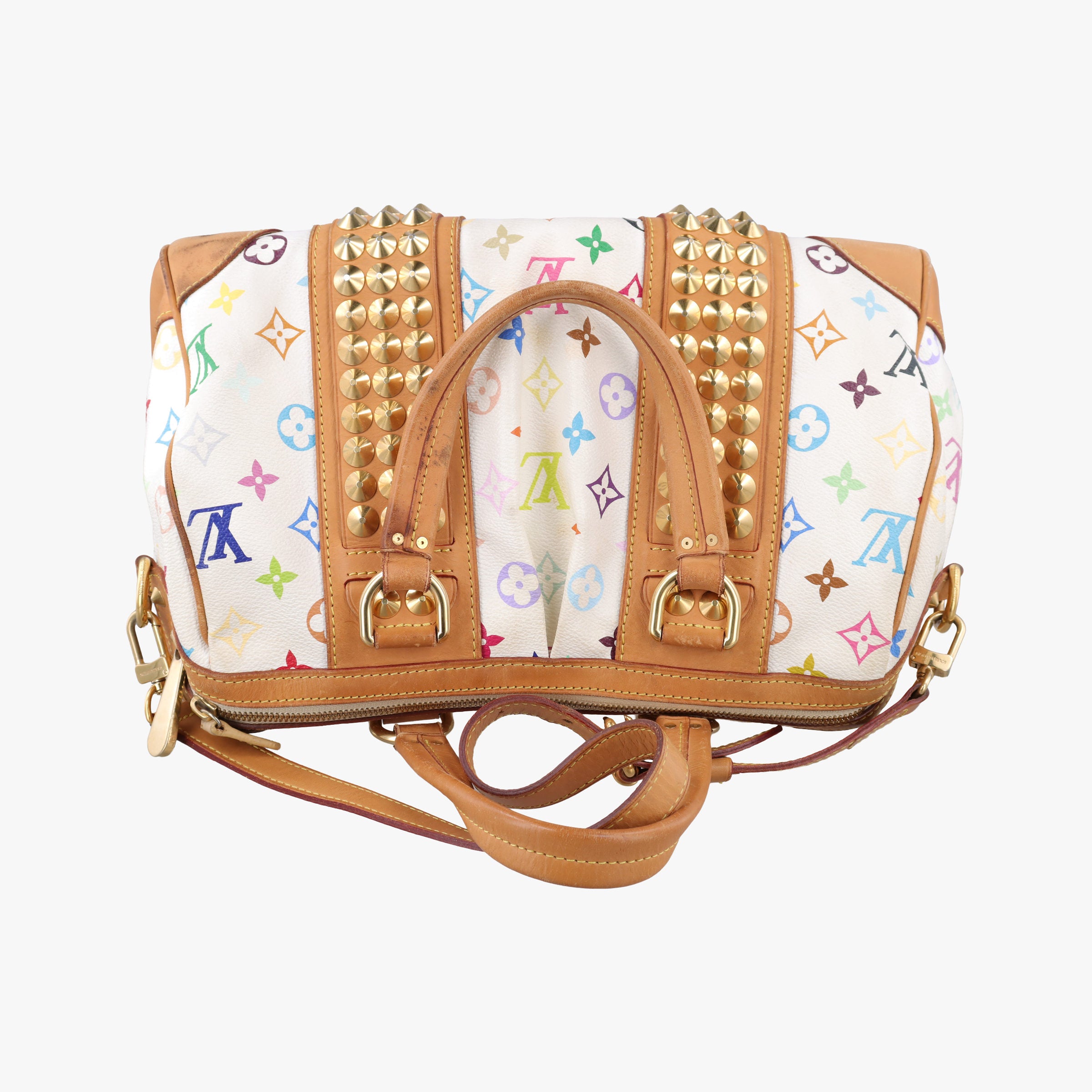 Vintage Louis Vuitton COURTNEY MM white Monogram Multicolor M45641 shoulderbag | stylenewstar