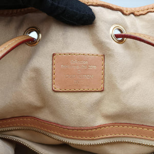 Pre-owned Louis Vuitton Neo brown×Argent Monogram Eden×calf leather M40355 shoulderbag | stylenewstar
