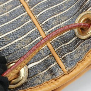 Pre-owned Louis Vuitton Neo brown×Argent Monogram Eden×calf leather M40355 shoulderbag | stylenewstar