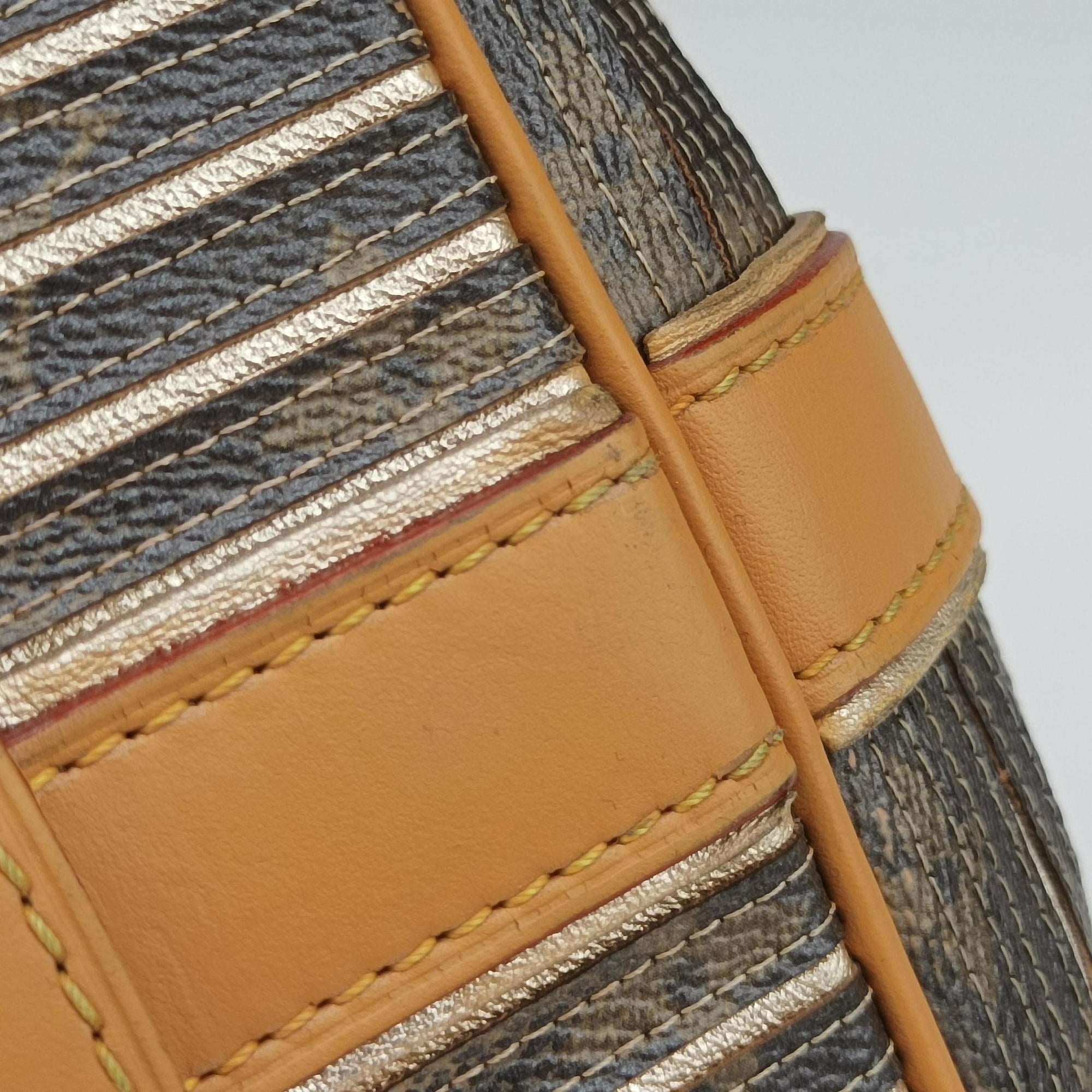Pre-owned Louis Vuitton Neo brown×Argent Monogram Eden×calf leather M40355 shoulderbag | stylenewstar