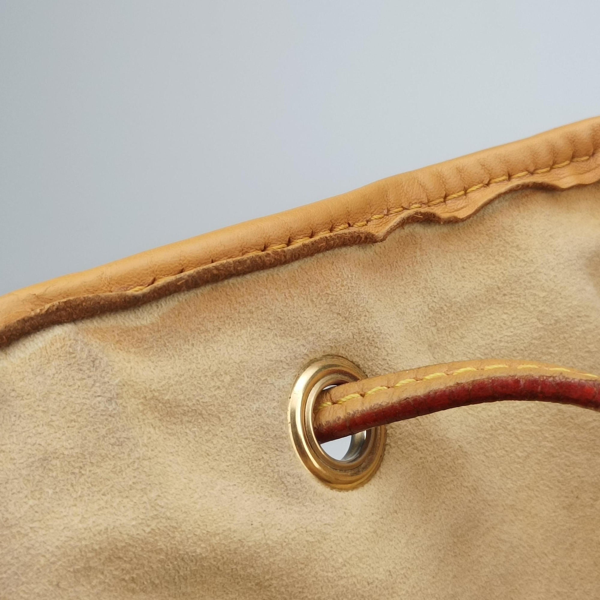 Pre-owned Louis Vuitton Neo brown×Argent Monogram Eden×calf leather M40355 shoulderbag | stylenewstar