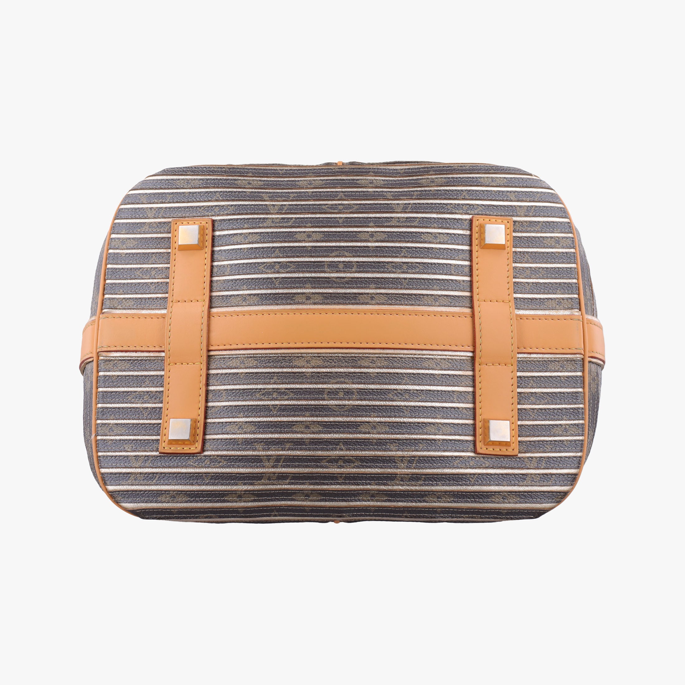 Pre-owned Louis Vuitton Neo brown×Argent Monogram Eden×calf leather M40355 shoulderbag | stylenewstar