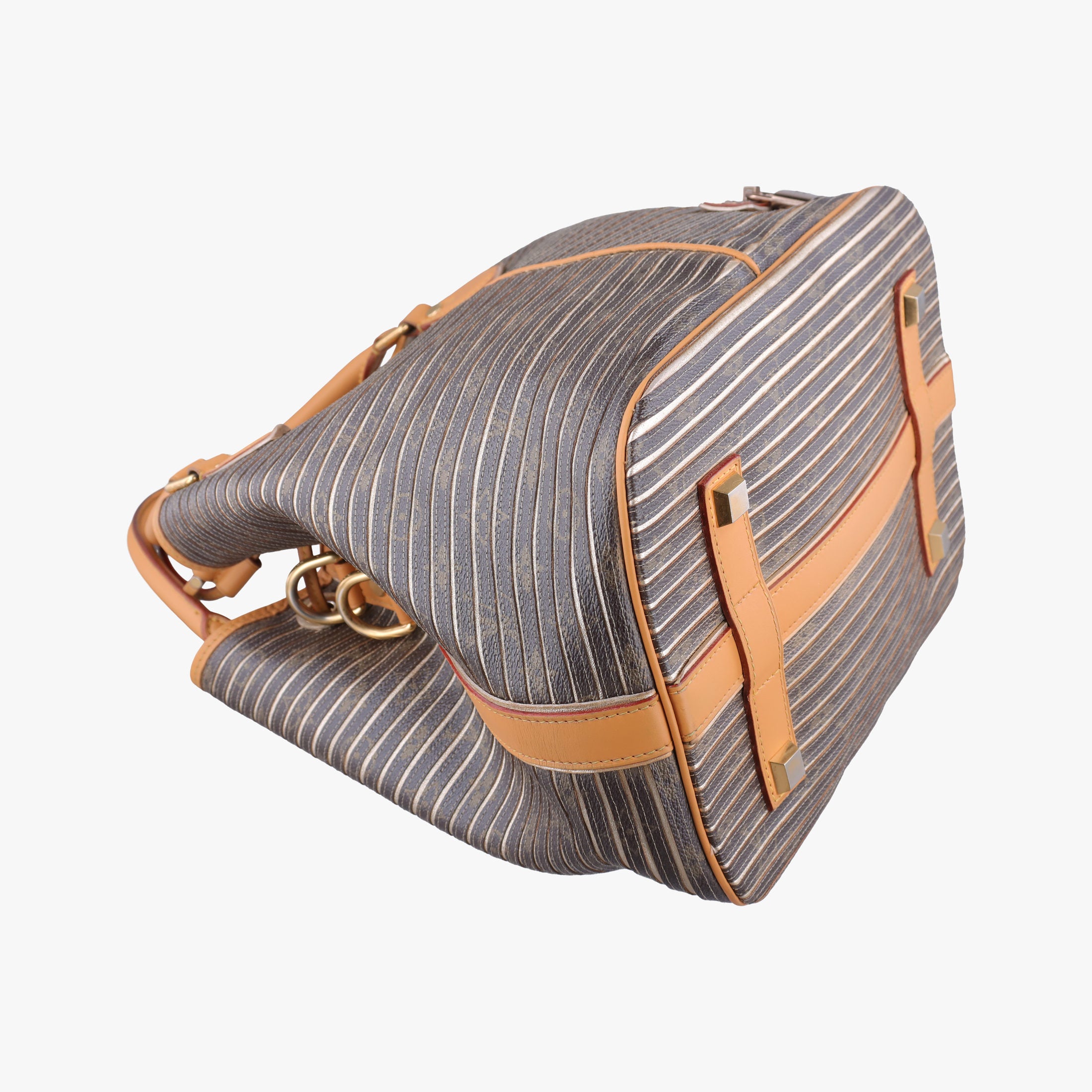 Pre-owned Louis Vuitton Neo brown×Argent Monogram Eden×calf leather M40355 shoulderbag | stylenewstar