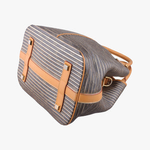 Pre-owned Louis Vuitton Neo brown×Argent Monogram Eden×calf leather M40355 shoulderbag | stylenewstar