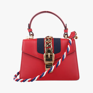 Secondhand Gucci Sylvie Red Leather 470270 shoulderbag | stylenewstar