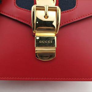 Secondhand Gucci Sylvie Red Leather 470270 shoulderbag | stylenewstar