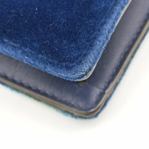 Pre-owned Gucci Dionysus Navy velour 476432 shoulderbag | stylenewstar