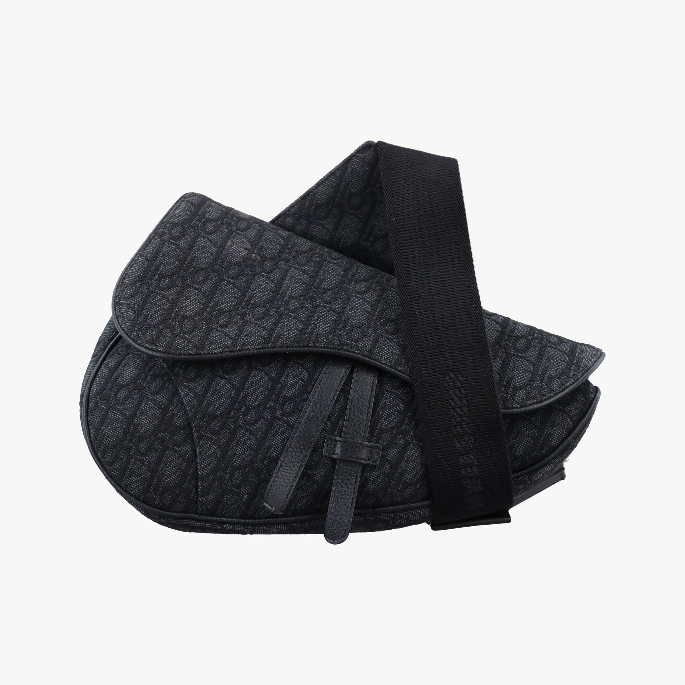 Secondhand Christian Dior Saddle Black Jacquard  bum bag/waist bag | stylenewstar