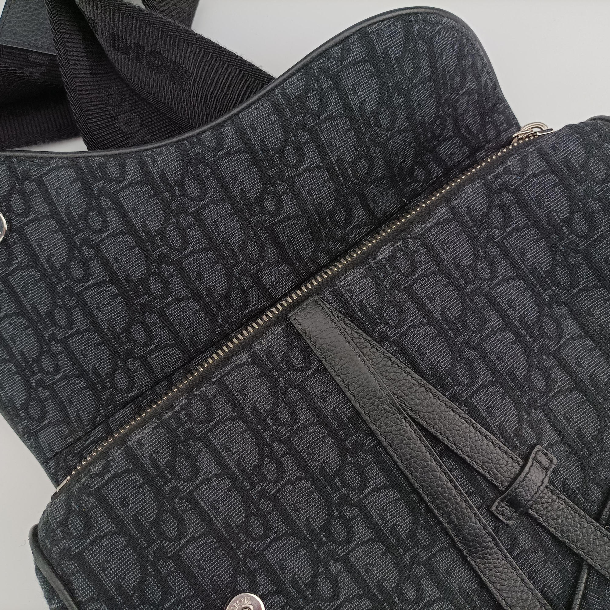 Secondhand Christian Dior Saddle Black Jacquard  bum bag/waist bag | stylenewstar