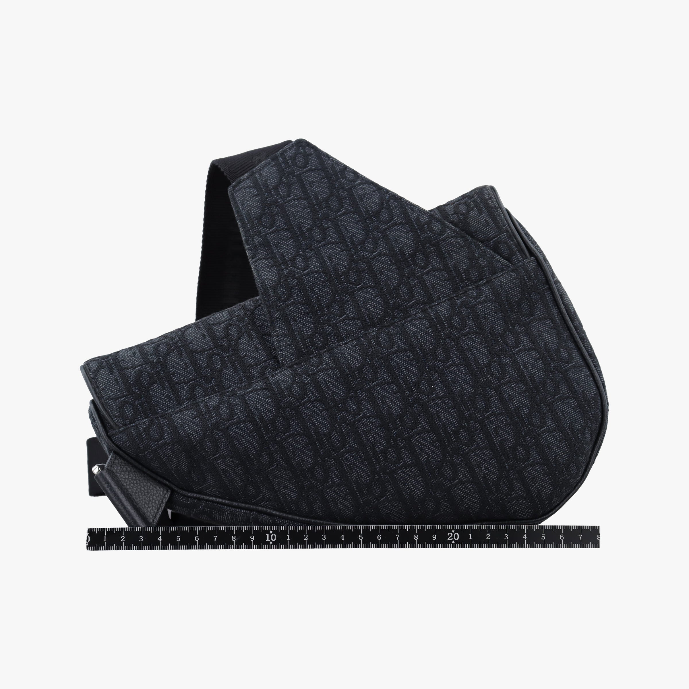 Secondhand Christian Dior Saddle Black Jacquard  bum bag/waist bag | stylenewstar