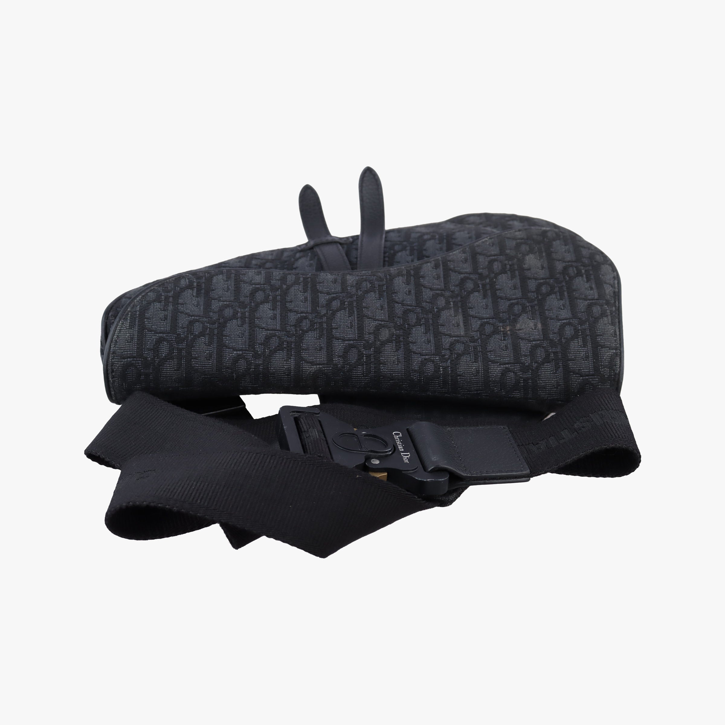 Secondhand Christian Dior Saddle Black Jacquard  bum bag/waist bag | stylenewstar