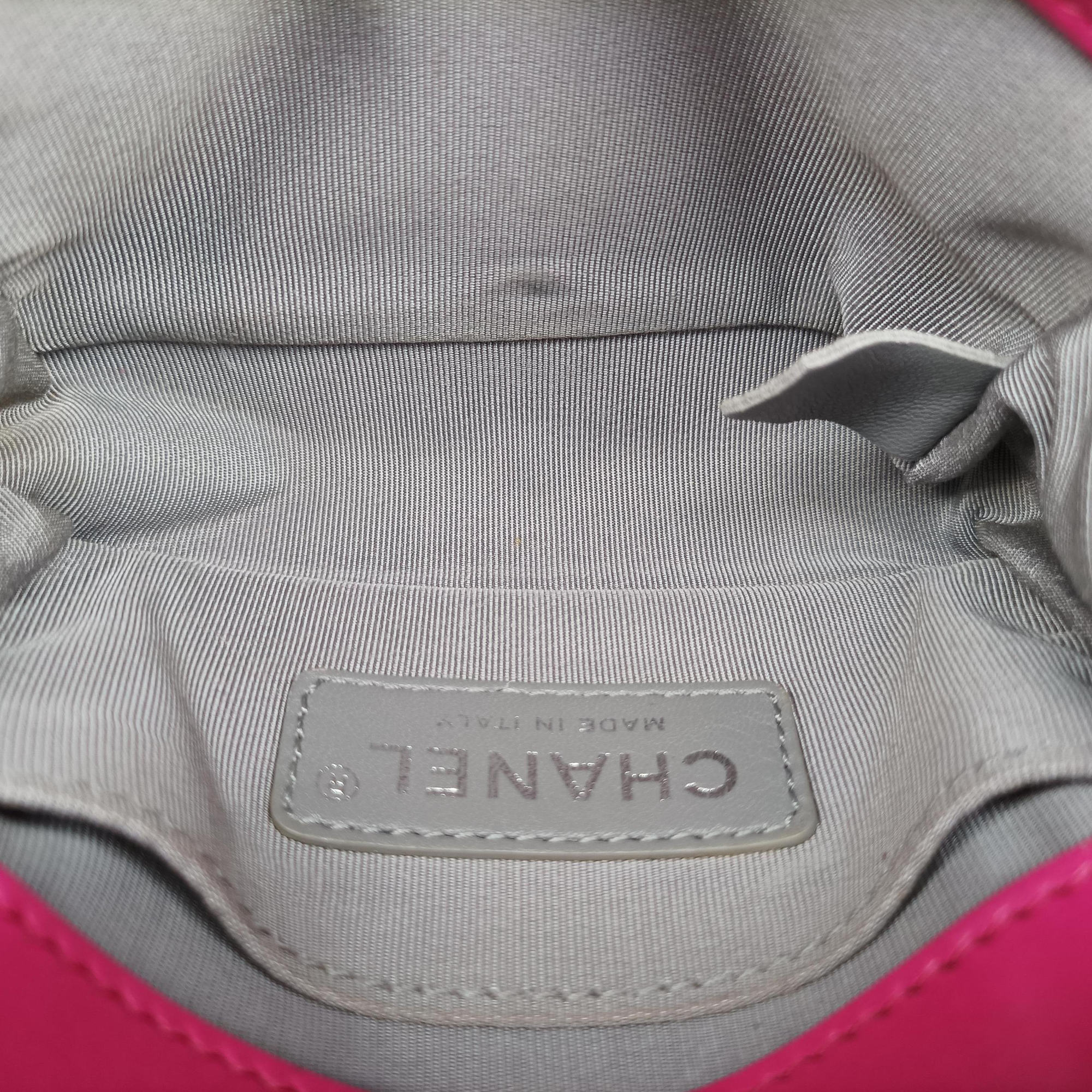 Pre-owned Chanel BOY CHANEL Pink velour A67364 shoulderbag | stylenewstar