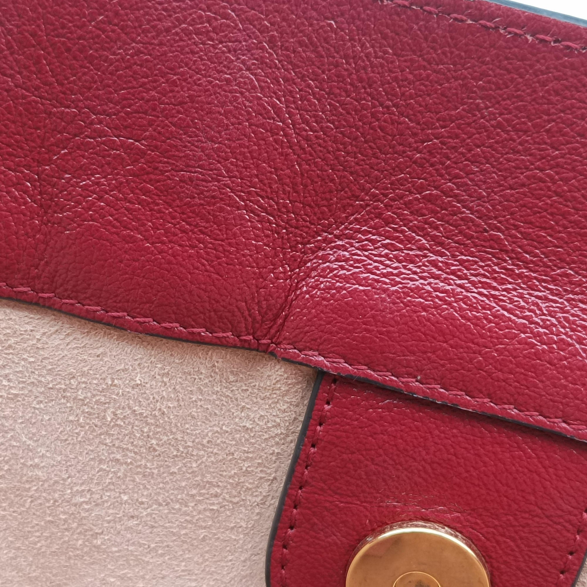 Secondhand Gucci Rajah White×red tweed × leather 537219 handbag | stylenewstar