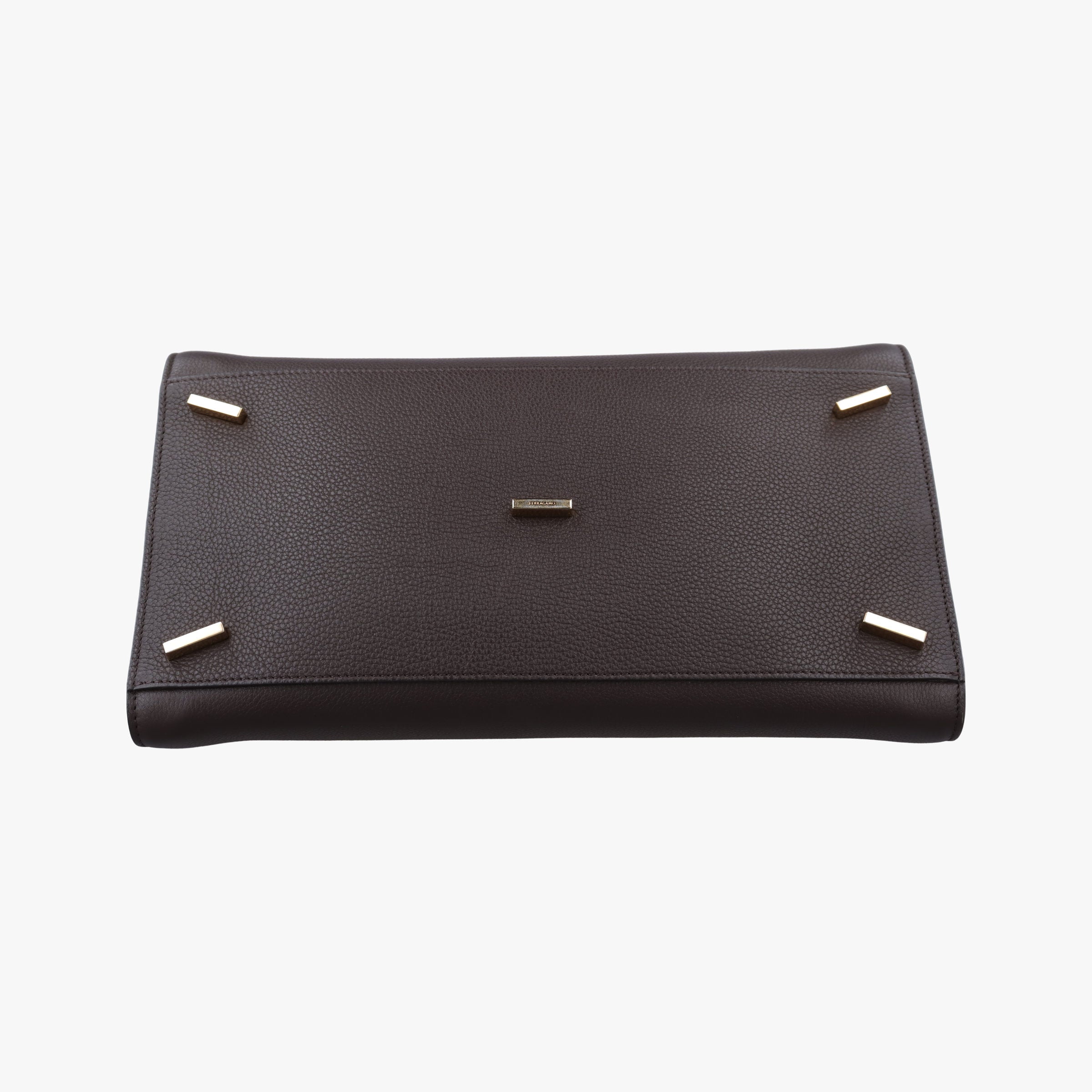 Pre-owned Ferragamo hug brown leather  handbag | stylenewstar