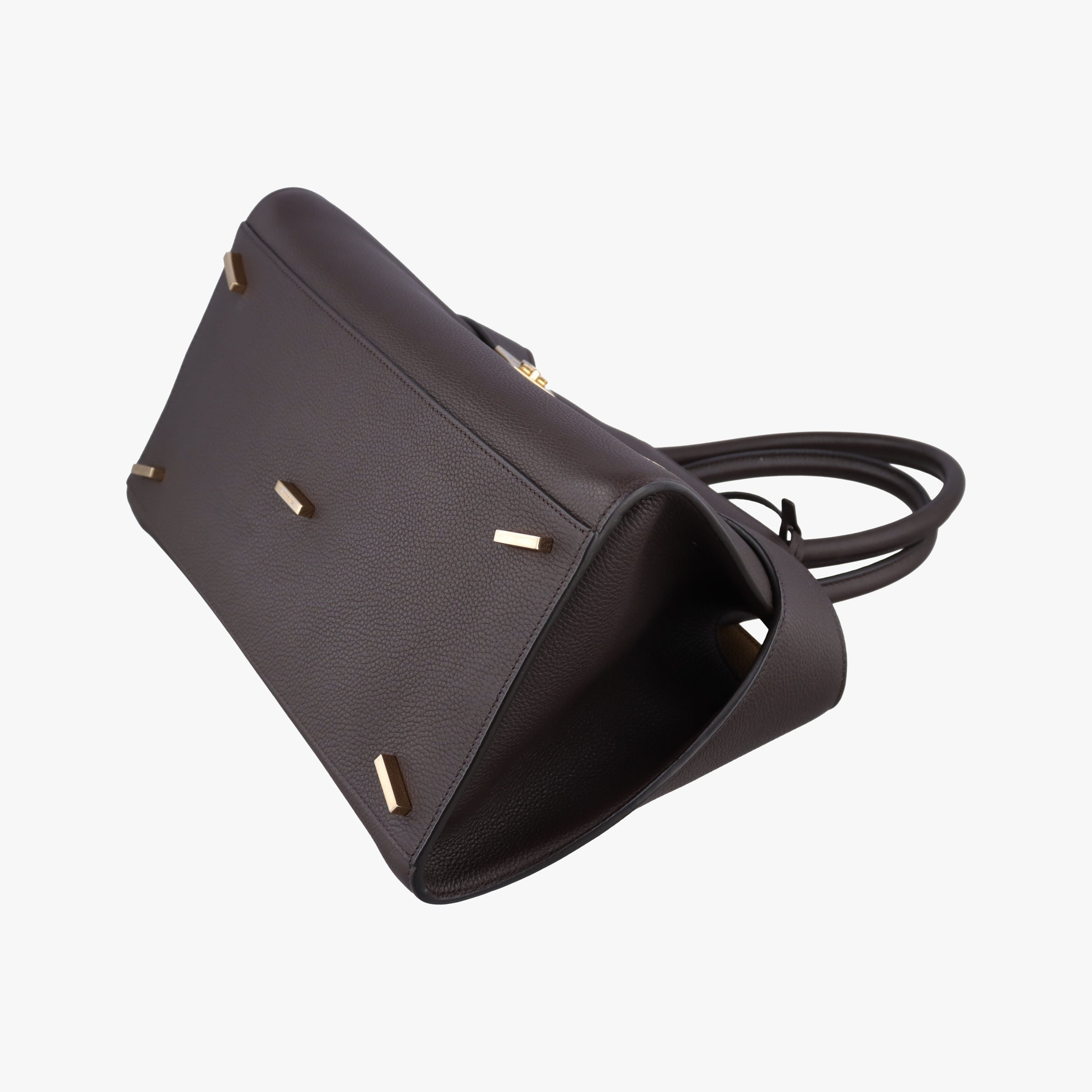 Pre-owned Ferragamo hug brown leather  handbag | stylenewstar