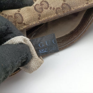 Vintage Gucci New Jackie Brown × Beige canvas×leather 219725 shoulderbag | stylenewstar