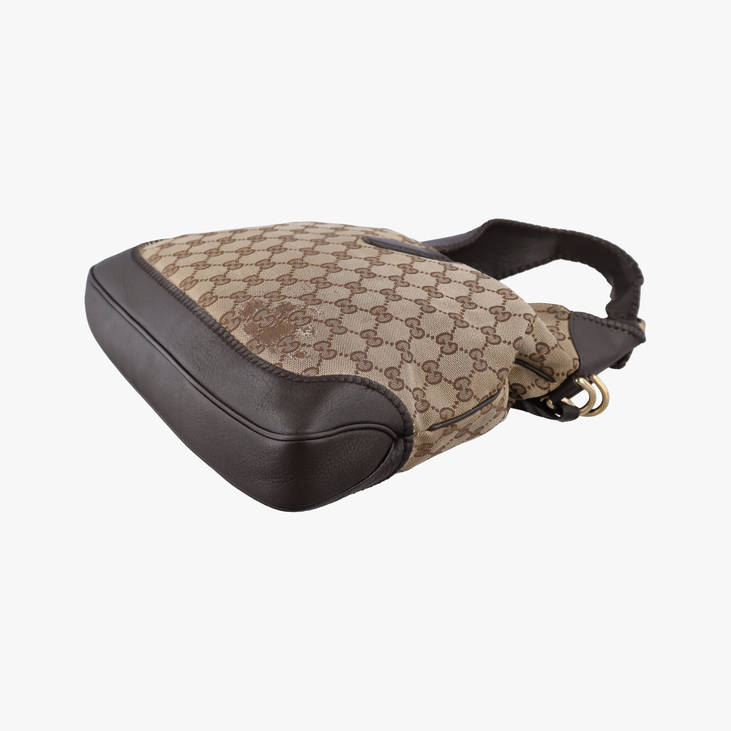 Vintage Gucci New Jackie Brown × Beige canvas×leather 219725 shoulderbag | stylenewstar