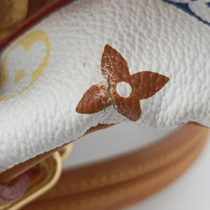 Secondhand Louis Vuitton CLAUDIA white Monogram Multicolor M40193 handbag | stylenewstar