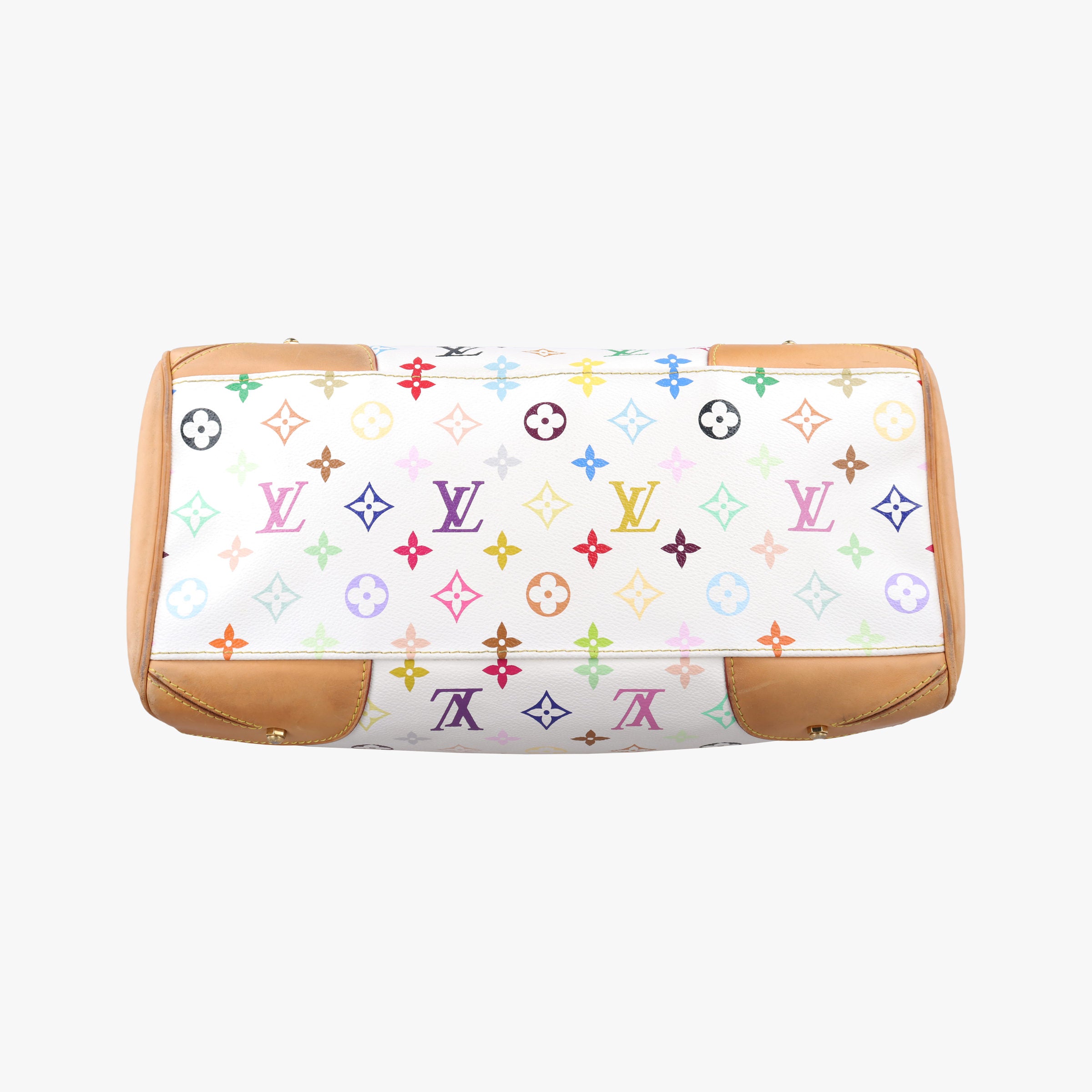 Secondhand Louis Vuitton CLAUDIA white Monogram Multicolor M40193 handbag | stylenewstar