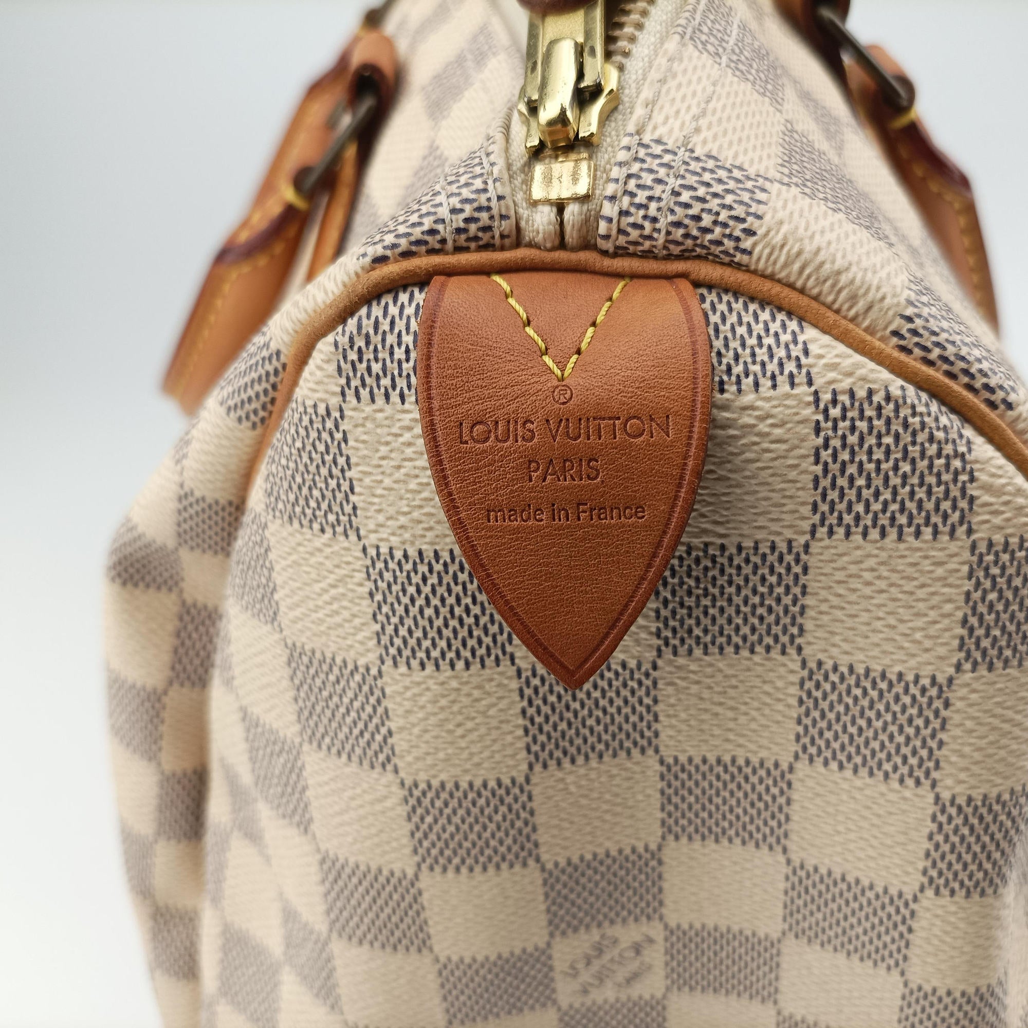 Pre-owned Louis Vuitton Speedy 30 AZUR Damier Canvas N41533 handbag | stylenewstar