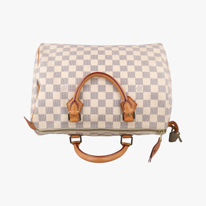 Pre-owned Louis Vuitton Speedy 30 AZUR Damier Canvas N41533 handbag | stylenewstar