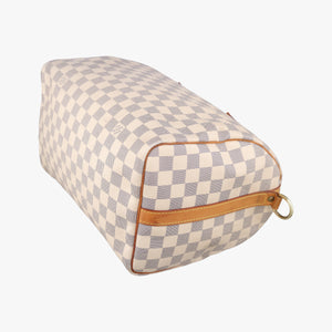 Pre-owned Louis Vuitton Speedy 30 AZUR Damier Canvas N41533 shoulderbag | stylenewstar