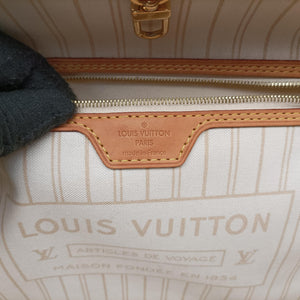 Pre-owned Louis Vuitton NEVERFULL MM AZUR Damier Canvas N51107 shoulderbag | stylenewstar