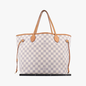 Pre-owned Louis Vuitton NEVERFULL MM AZUR Damier Canvas N51107 shoulderbag | stylenewstar