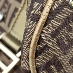 Pre-owned Fendi Zucchino Glitter Logo Multicolour canvas 8BL068 handbag | stylenewstar