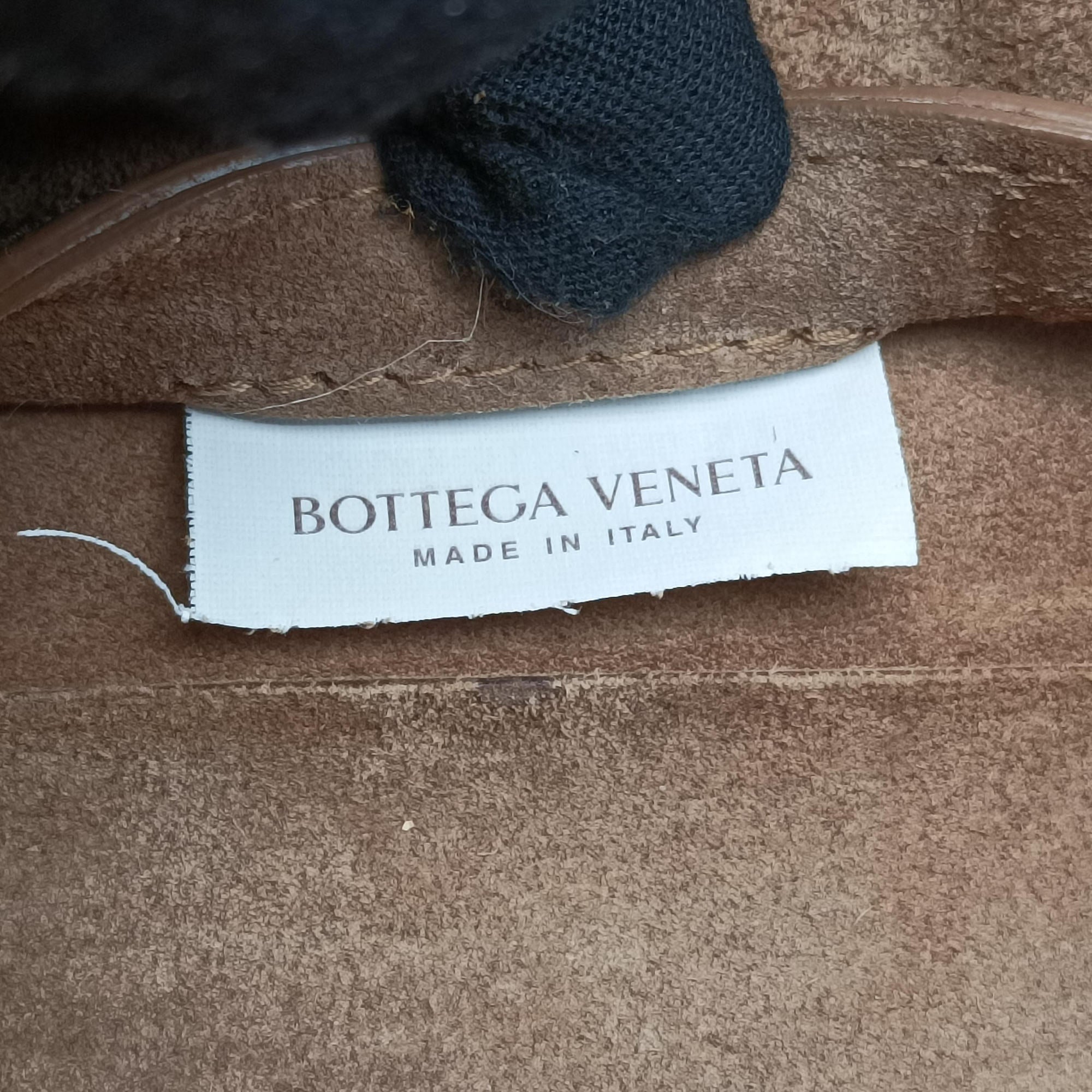Vintage Bottega Veneta THE ARCO Tote middle Brown Suede  handbag | stylenewstar
