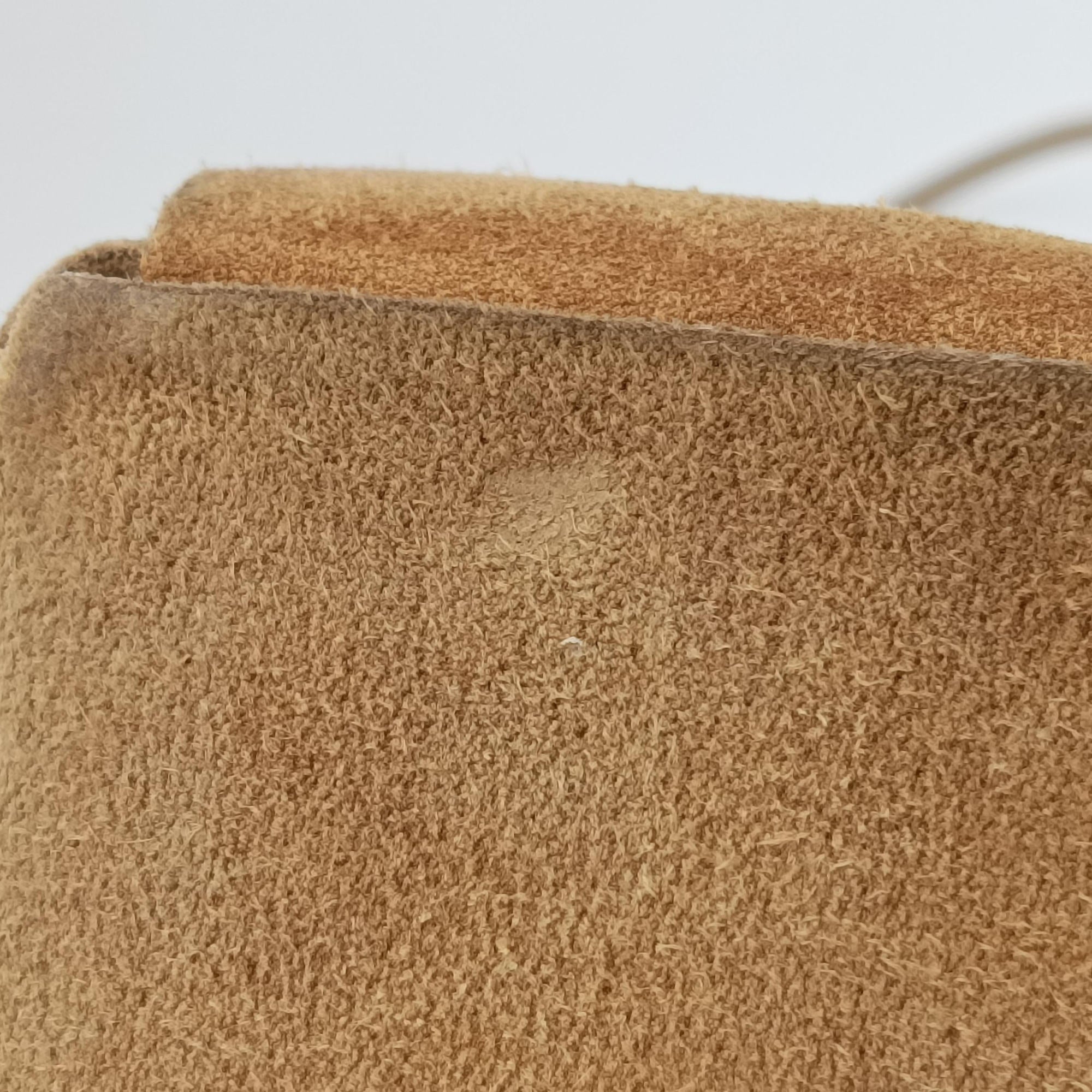 Vintage Bottega Veneta THE ARCO Tote middle Brown Suede  handbag | stylenewstar