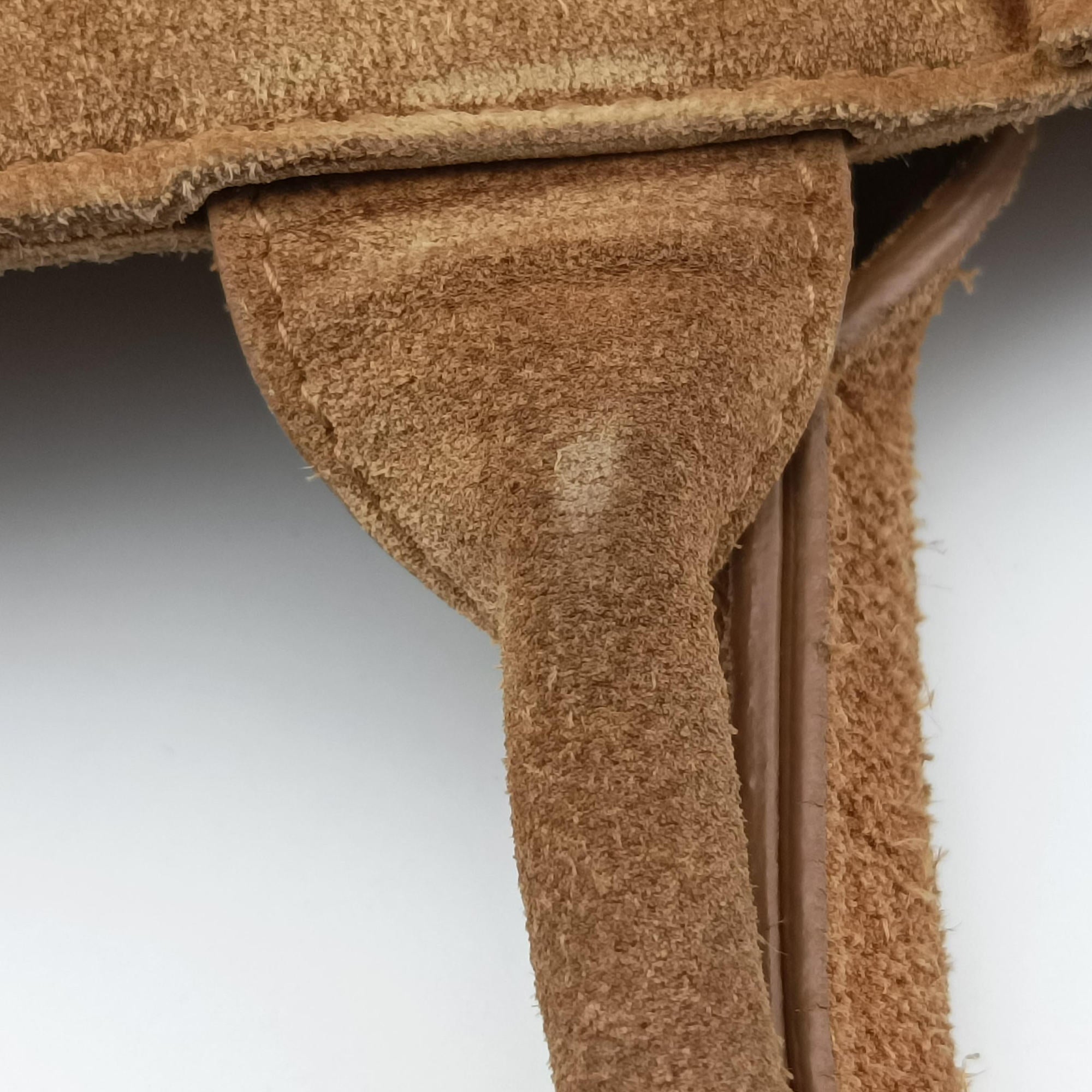 Vintage Bottega Veneta THE ARCO Tote middle Brown Suede  handbag | stylenewstar