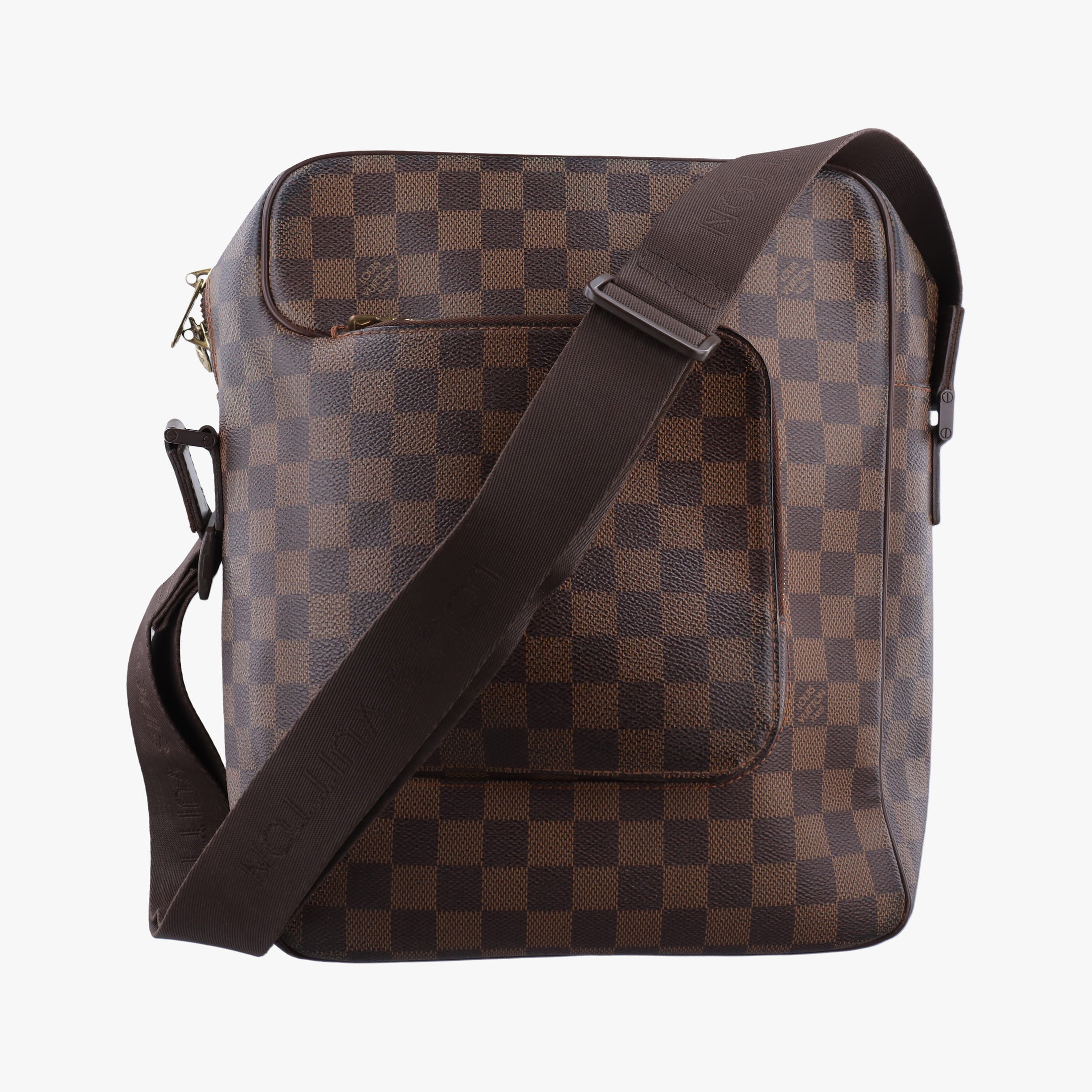 Secondhand Louis Vuitton OLAV MM EBENE Damier Canvas N41441 shoulderbag | stylenewstar