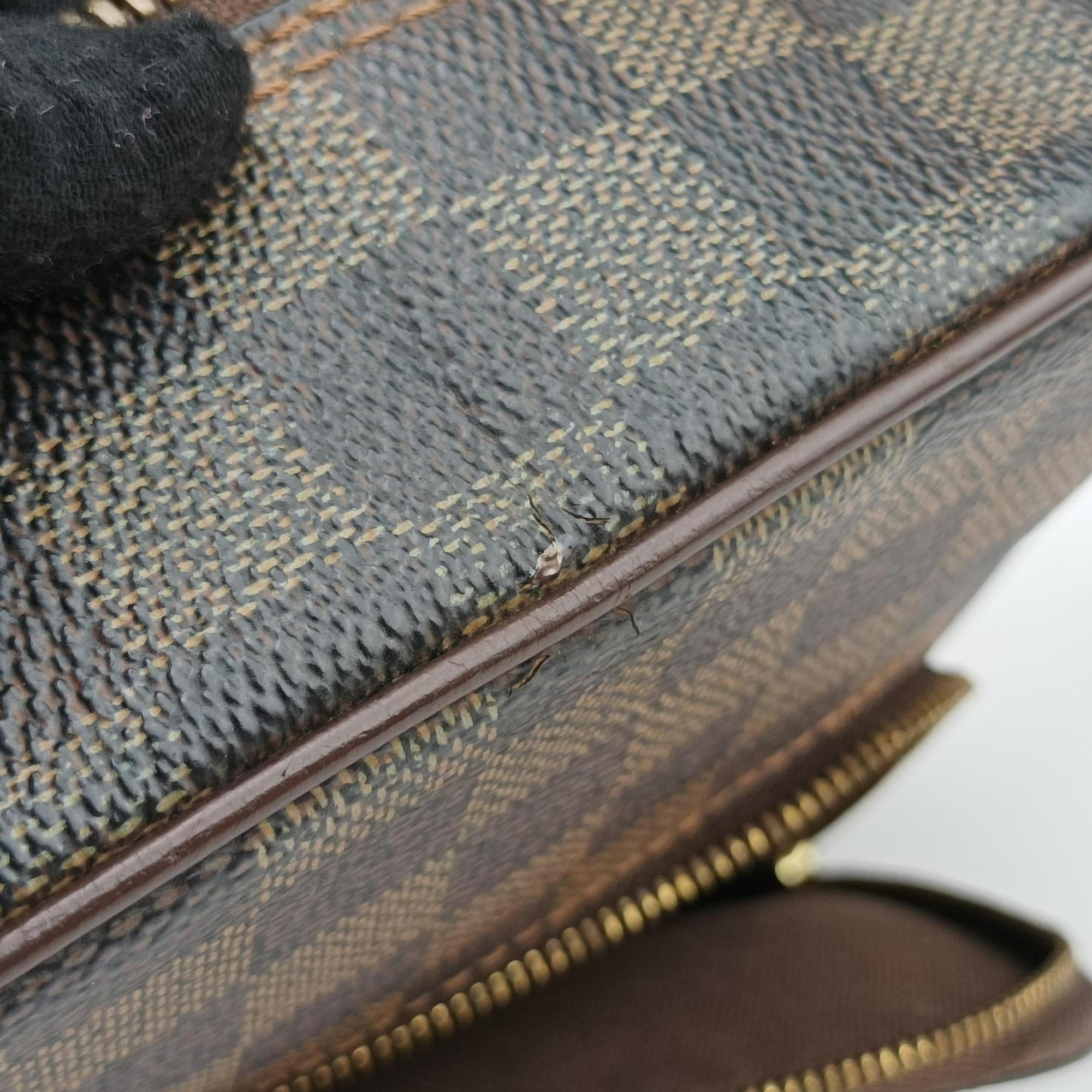 Secondhand Louis Vuitton OLAV MM EBENE Damier Canvas N41441 shoulderbag | stylenewstar