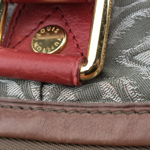 Pre-owned Louis Vuitton 2010 Collection Aviator Gray×Red×Brown Canvas ×Leather M40385 shoulderbag | stylenewstar