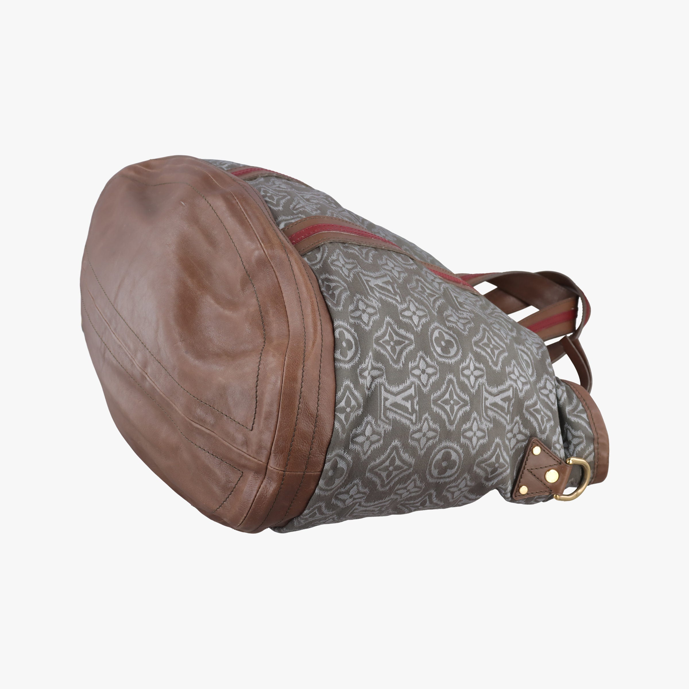 Pre-owned Louis Vuitton 2010 Collection Aviator Gray×Red×Brown Canvas ×Leather M40385 shoulderbag | stylenewstar