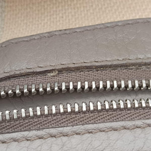 Pre-owned Gucci Bamboo Daily Grey Leather 370826 shoulderbag | stylenewstar